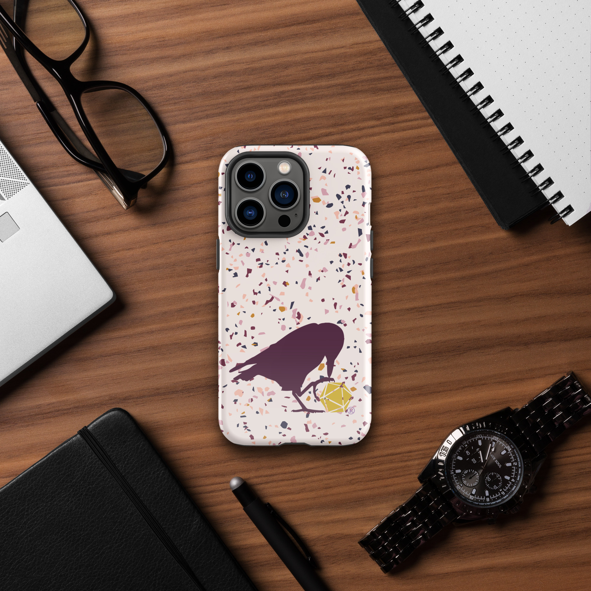 Raven Logo Tough Phone Case for iPhone® - Image 10