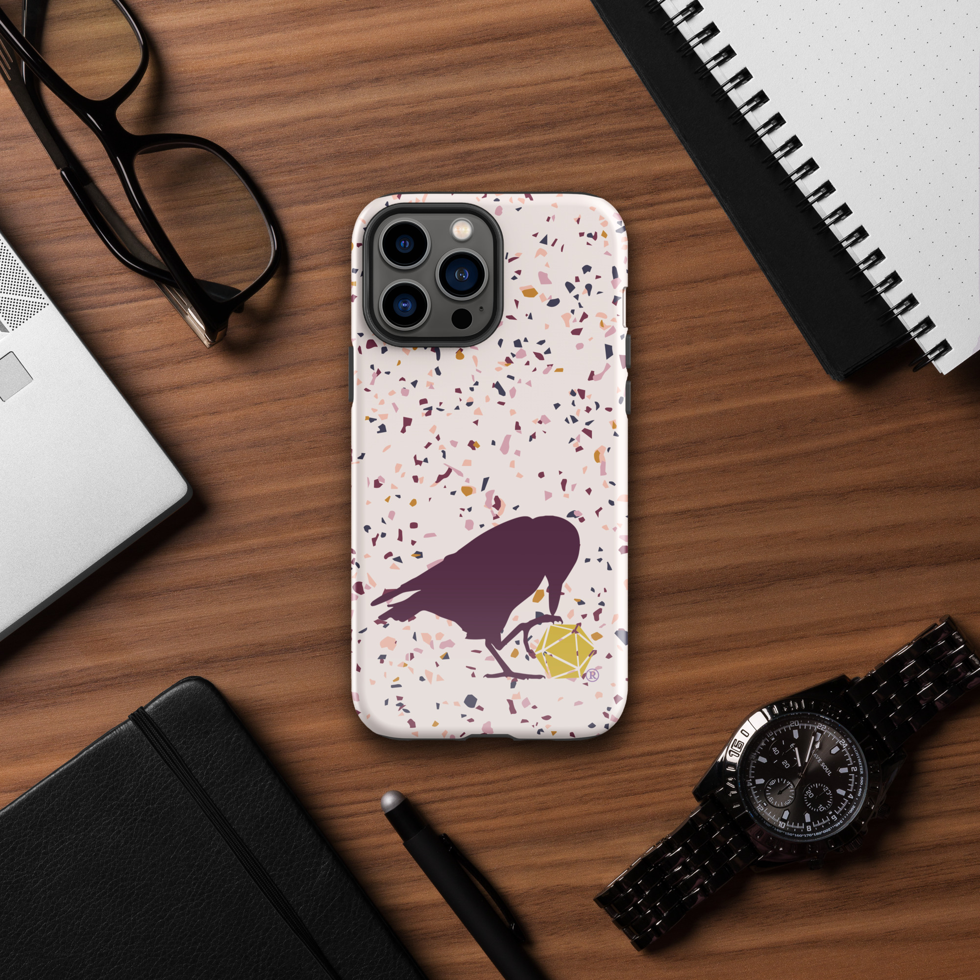 Raven Logo Tough Phone Case for iPhone® - Image 11