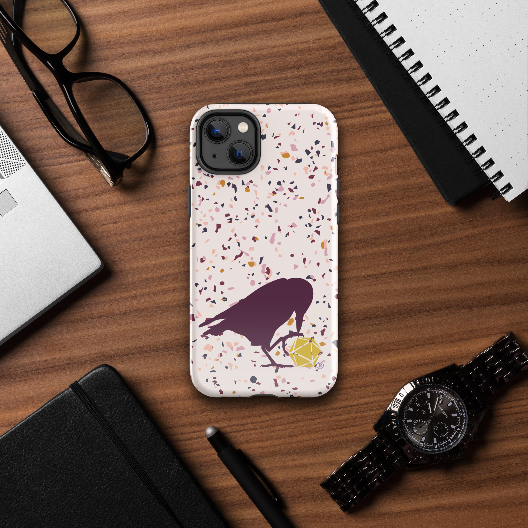 Raven Logo Tough Phone Case for iPhone® - Image 13