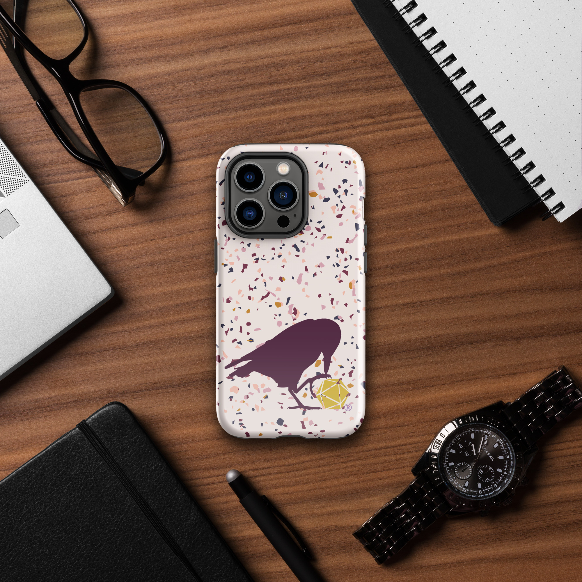 Raven Logo Tough Phone Case for iPhone® - Image 14