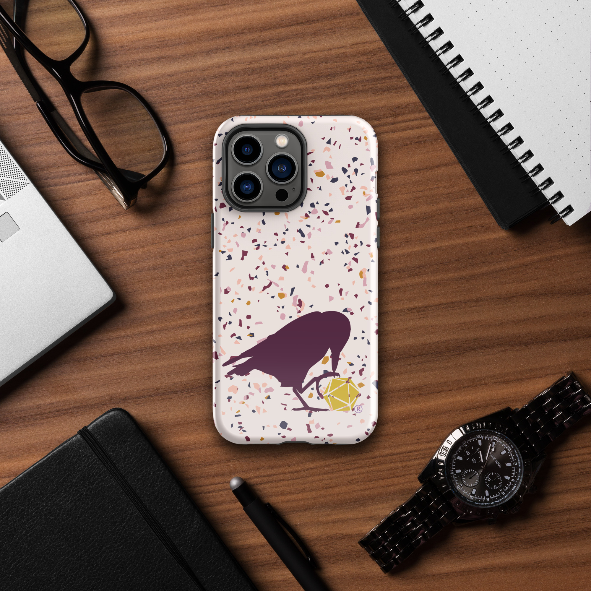 Raven Logo Tough Phone Case for iPhone® - Image 15