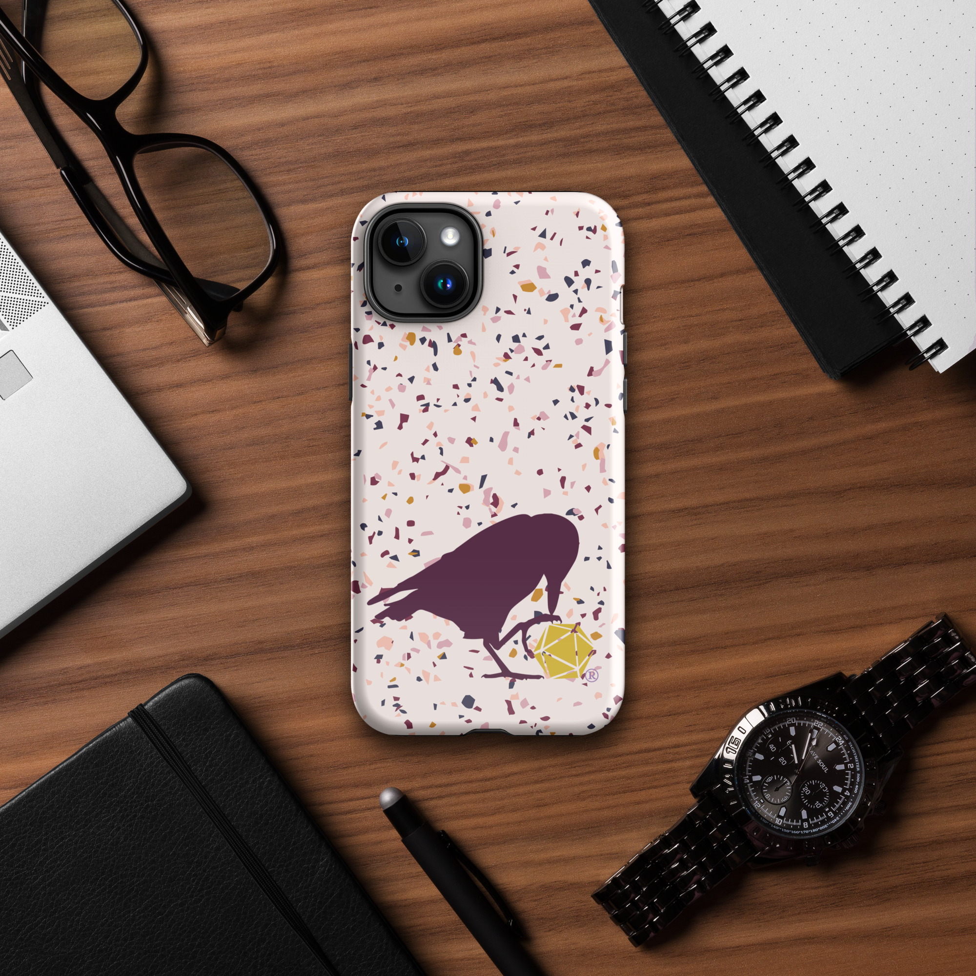 Raven Logo Tough Phone Case for iPhone® - Image 17