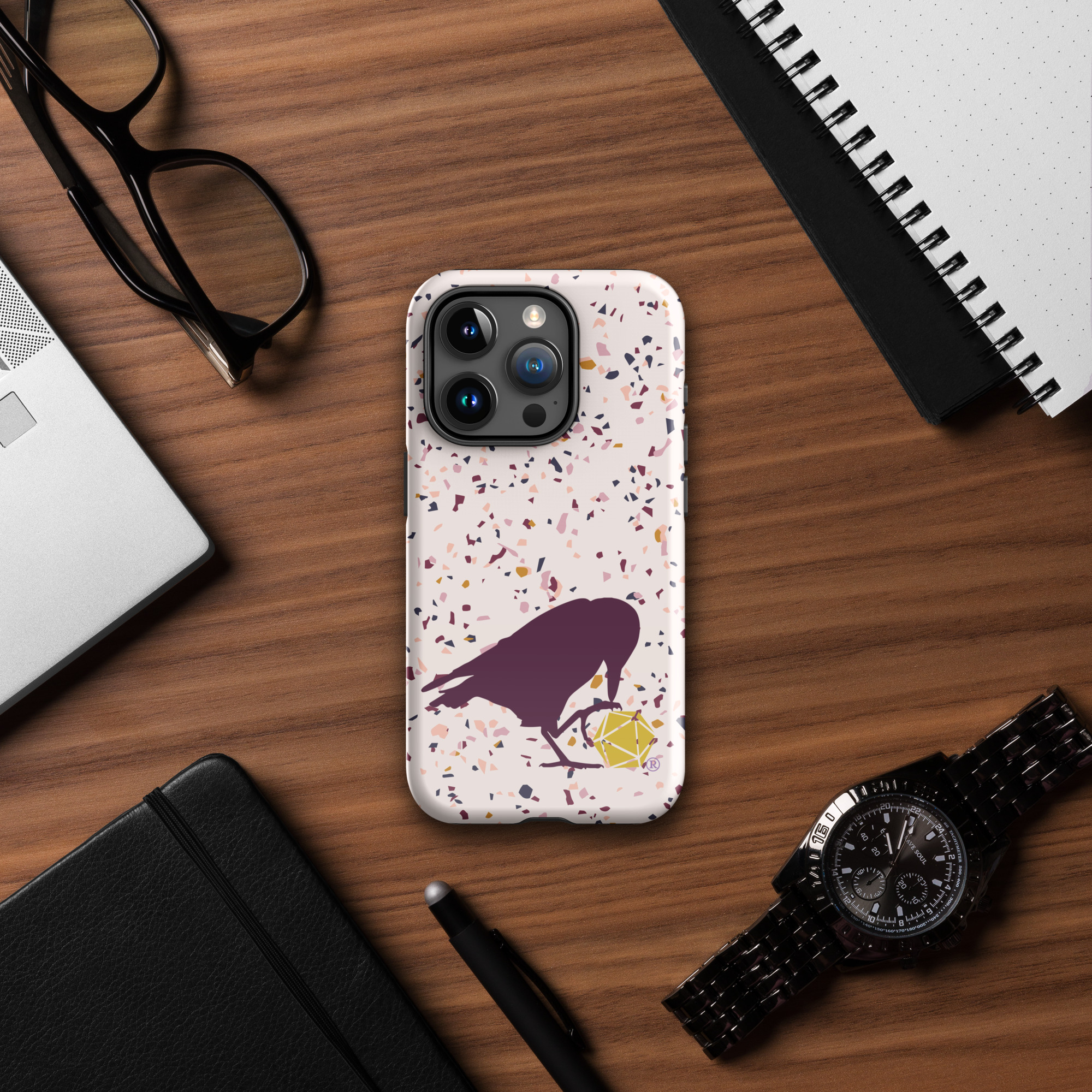 Raven Logo Tough Phone Case for iPhone® - Image 18