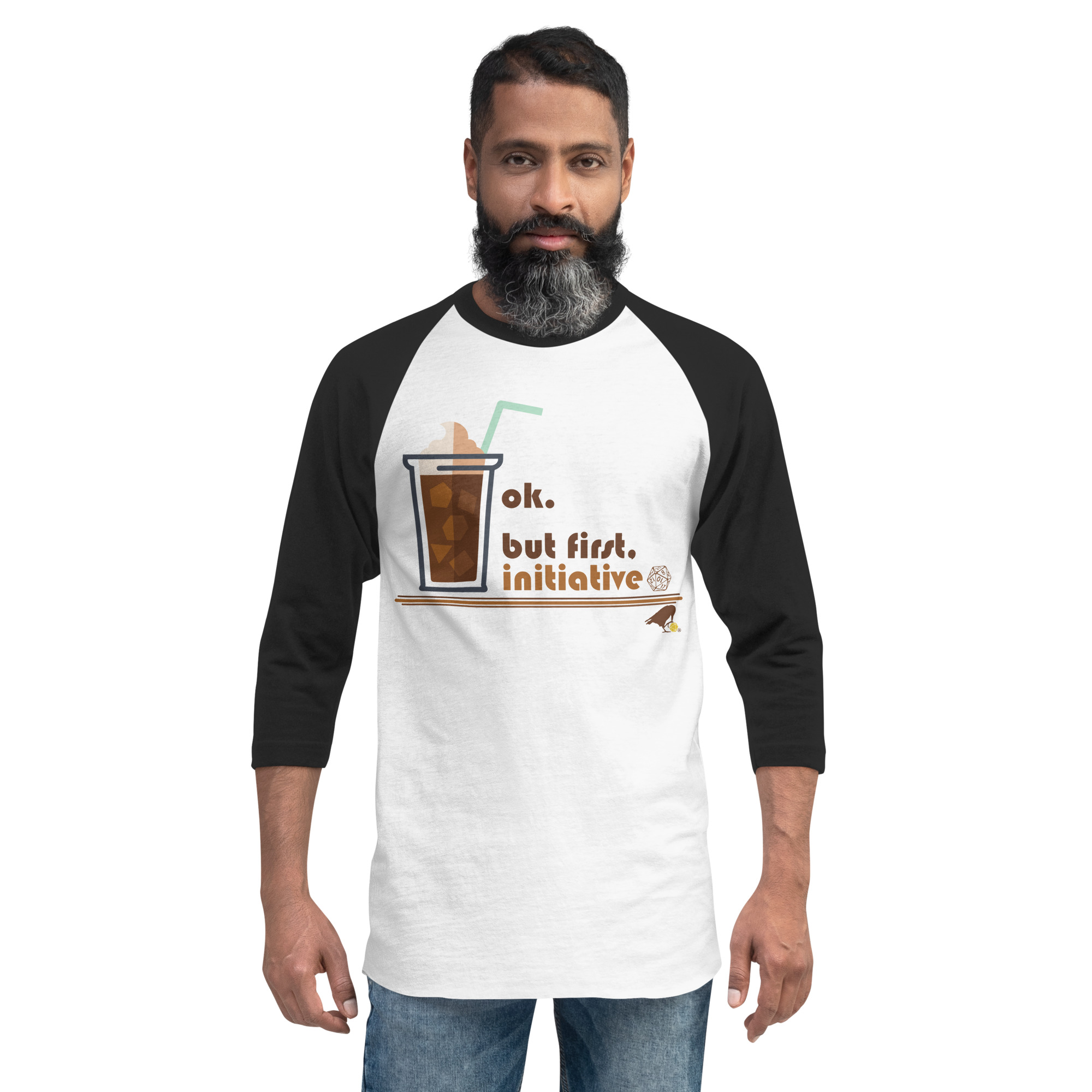 Roll Initiative 3/4 Sleeve Raglan Tee
