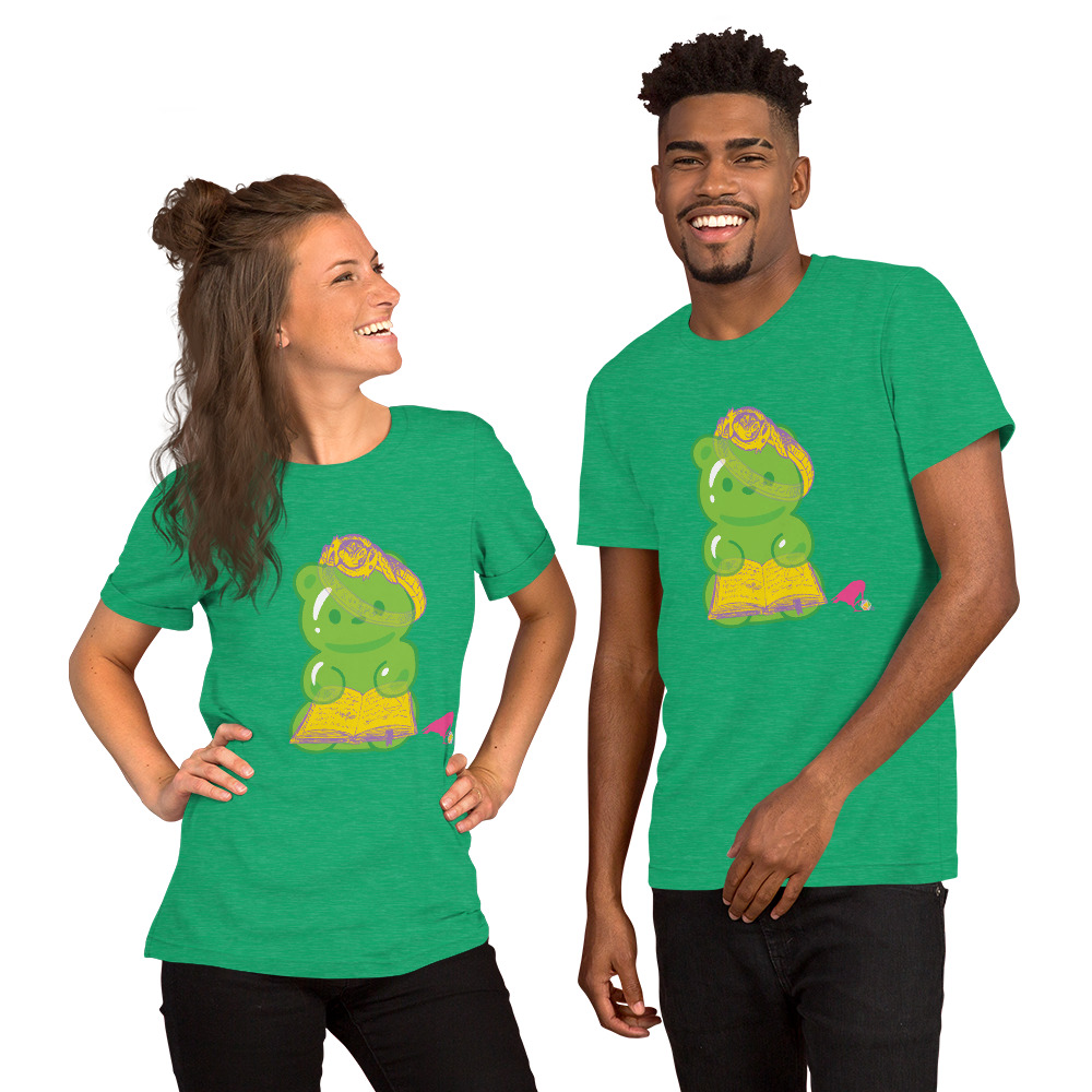 Green Adventure Bear Unisex Tee - Image 5