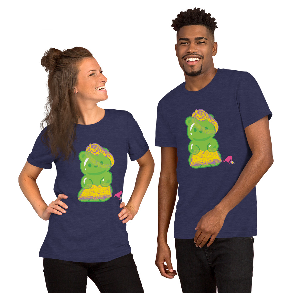 Green Adventure Bear Unisex Tee - Image 3