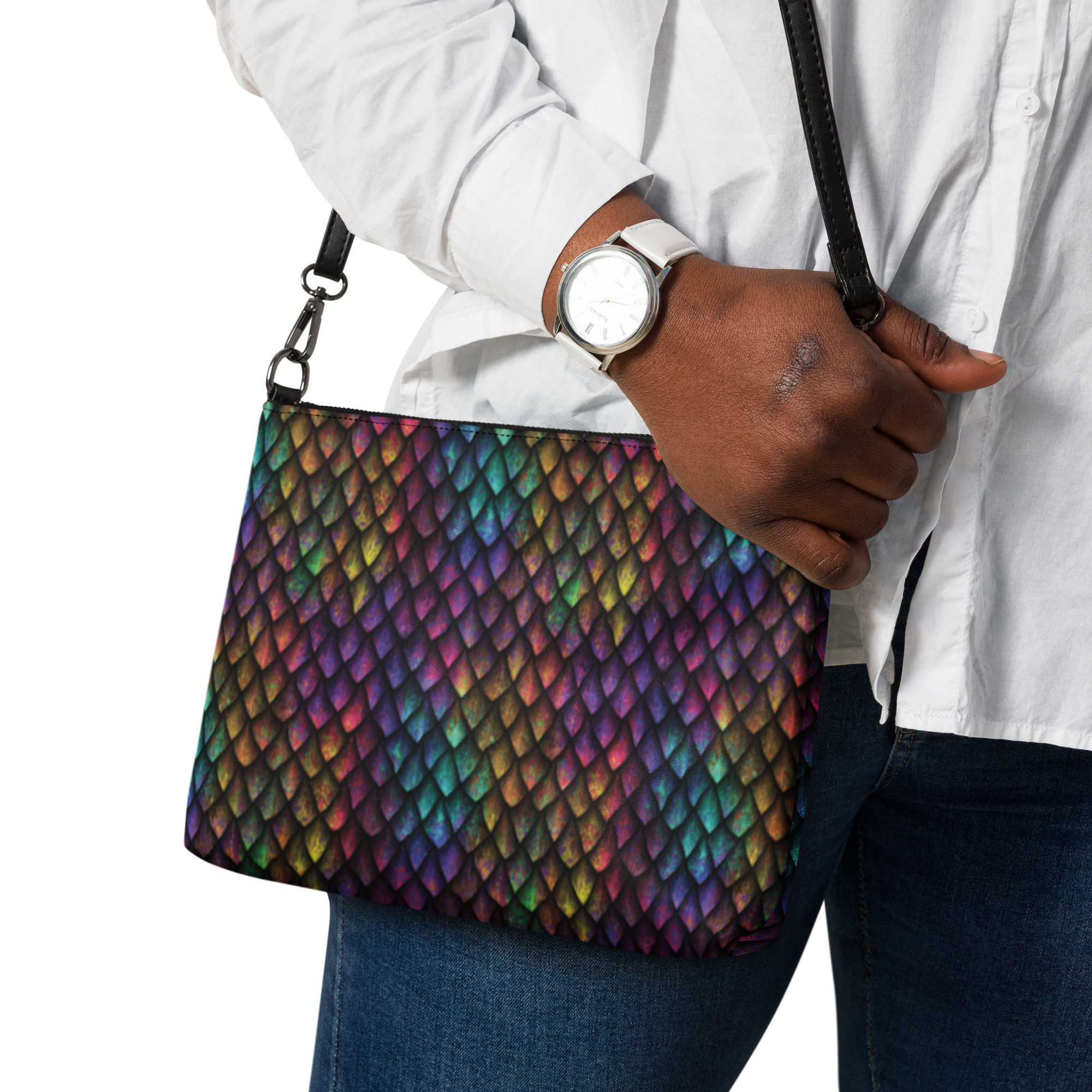 Rainbow Dragonscale Crossbody Bag - Image 2