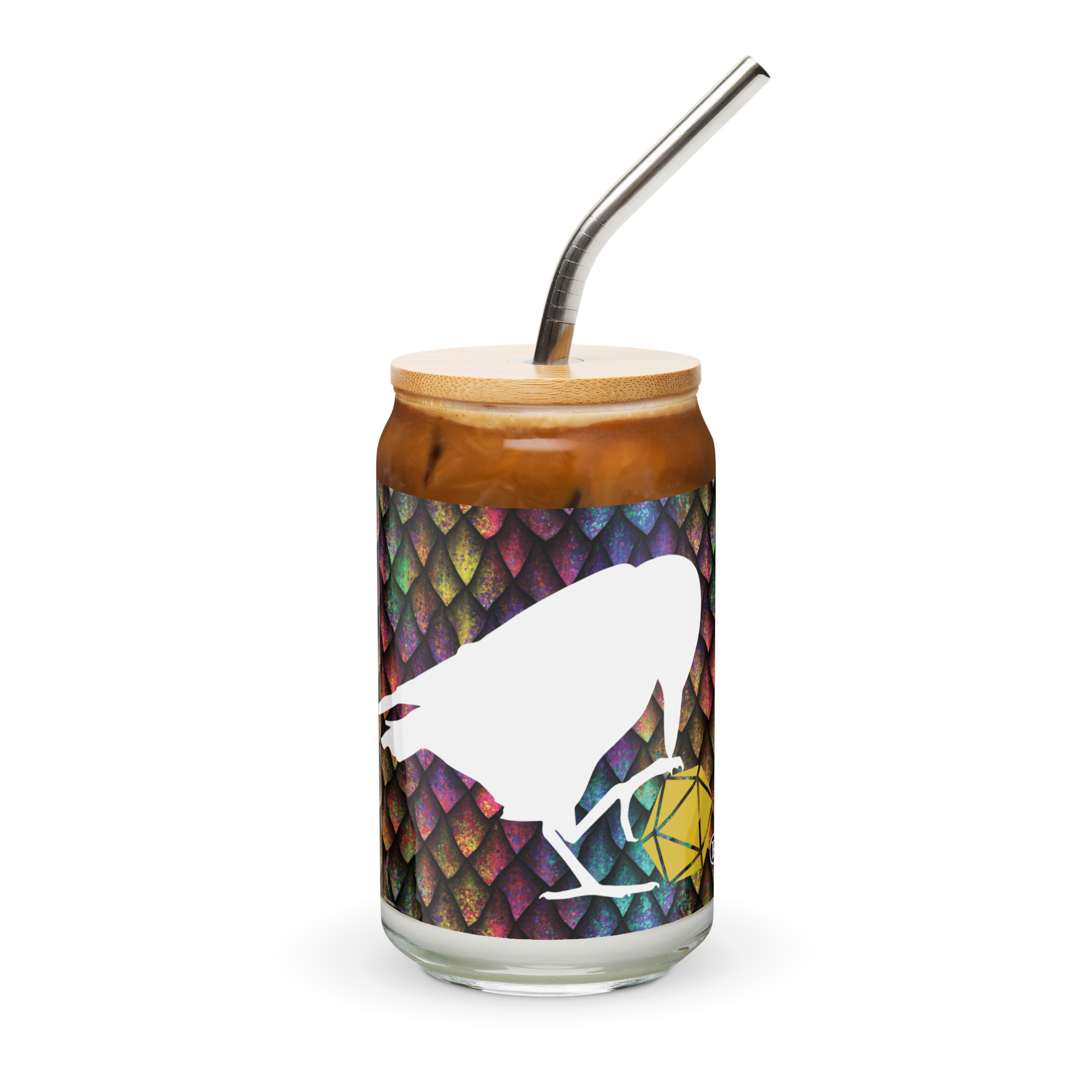 Rainbow Dragonscale Can Glass