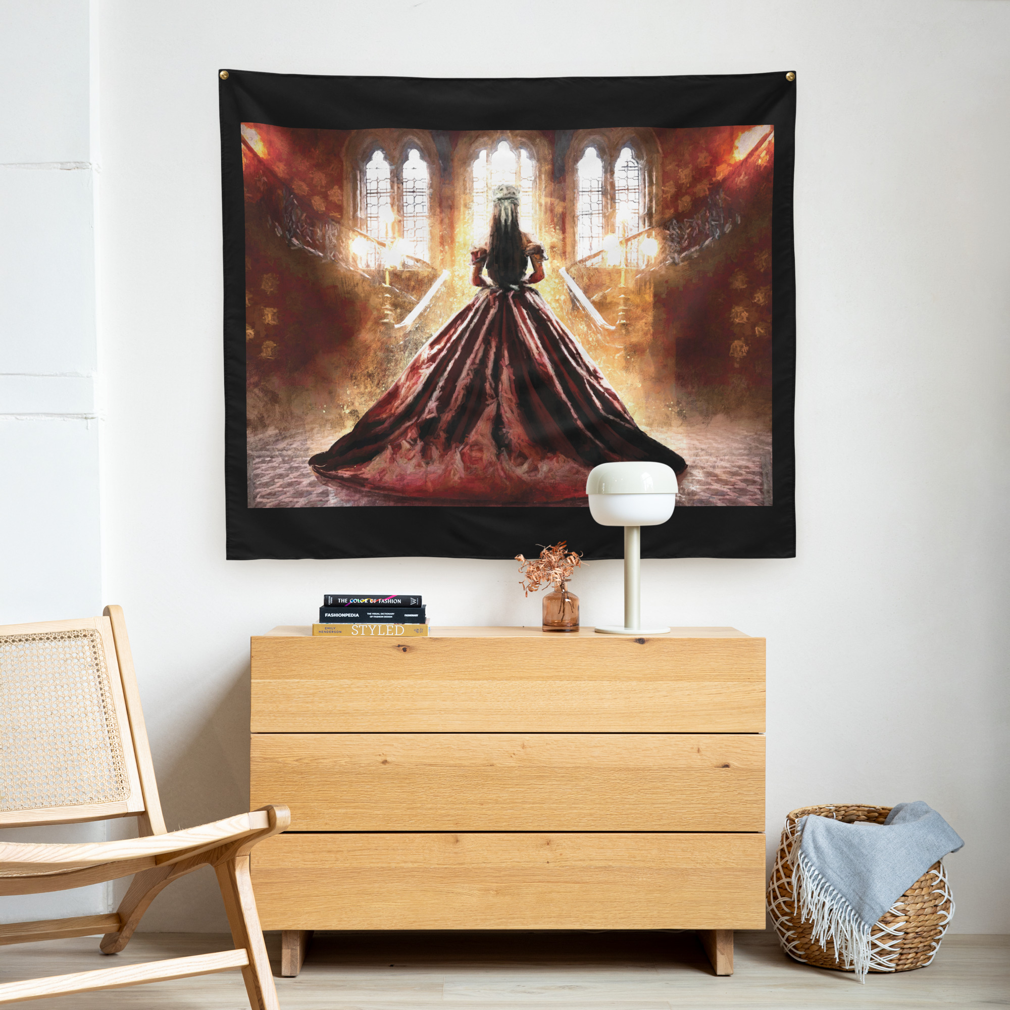 Red Queen Indoor Wall Tapestry - Image 2