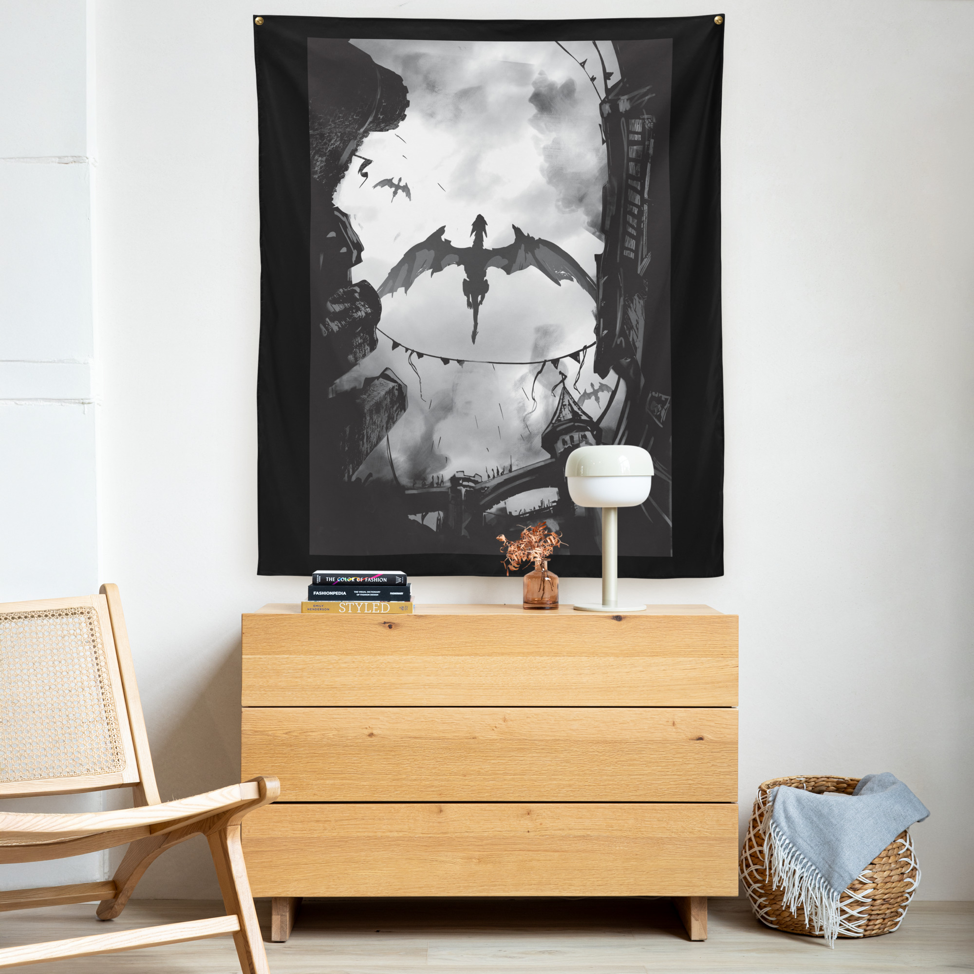 Beasts Above Indoor Wall Tapestry - Image 2