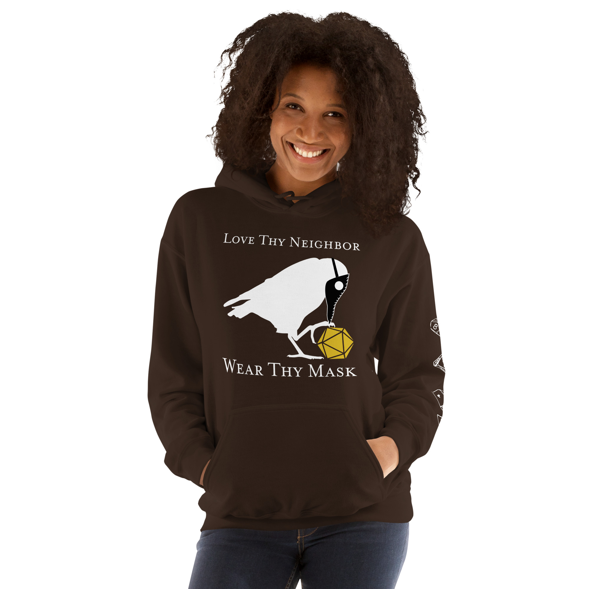 Love Thy Neighbor Plague Doctor Hoodie - Image 4