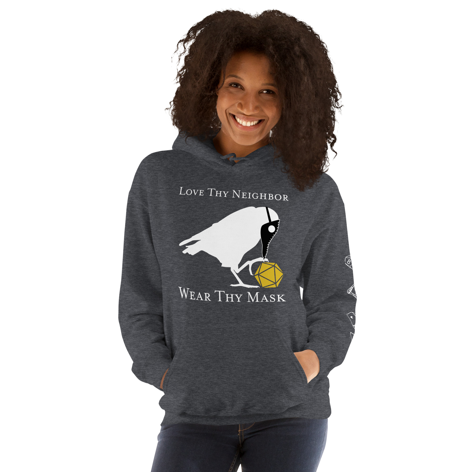 Love Thy Neighbor Plague Doctor Hoodie - Image 6
