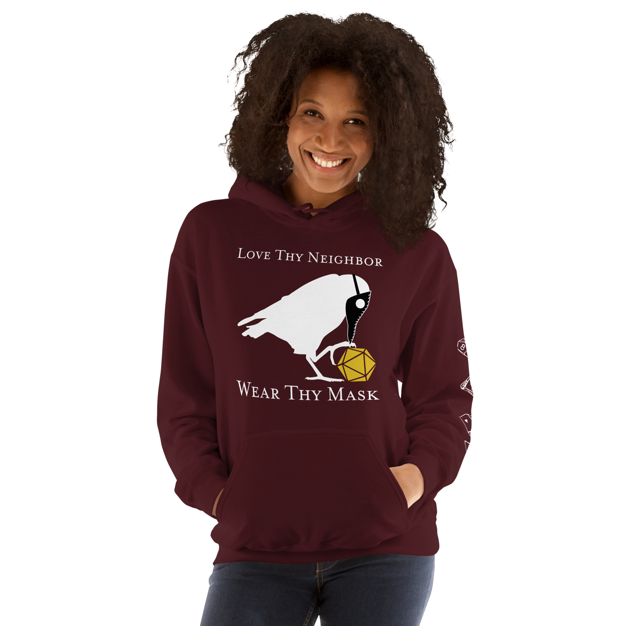 Love Thy Neighbor Plague Doctor Hoodie - Image 3