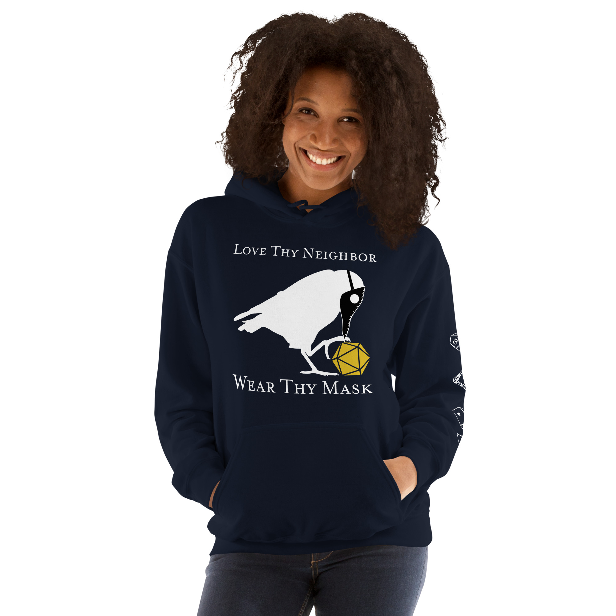 Love Thy Neighbor Plague Doctor Hoodie - Image 2
