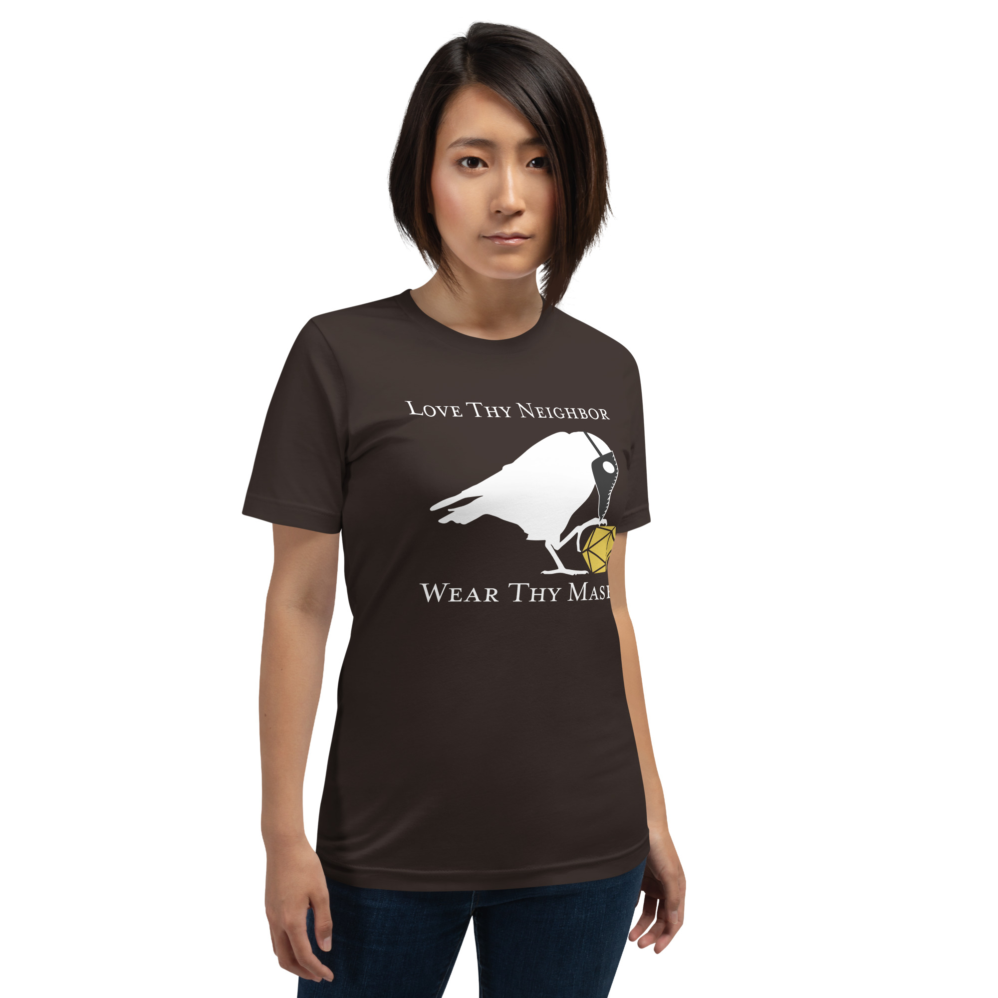 "Love Thy Neighbor" Plague Doctor Unisex Tee - Image 3