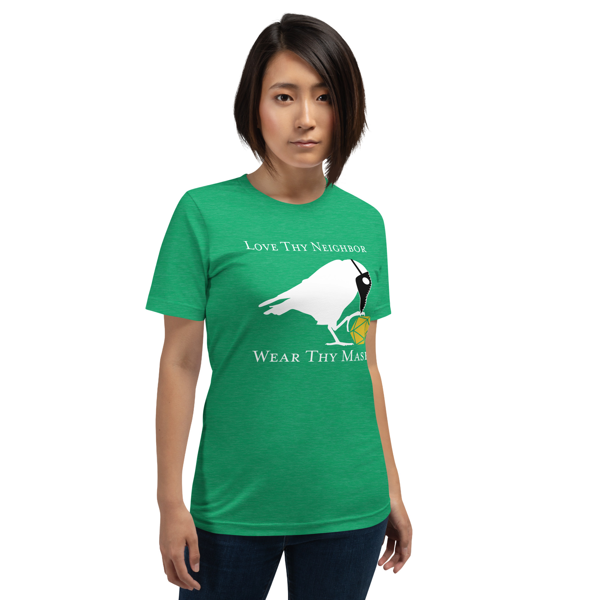 "Love Thy Neighbor" Plague Doctor Unisex Tee - Image 11