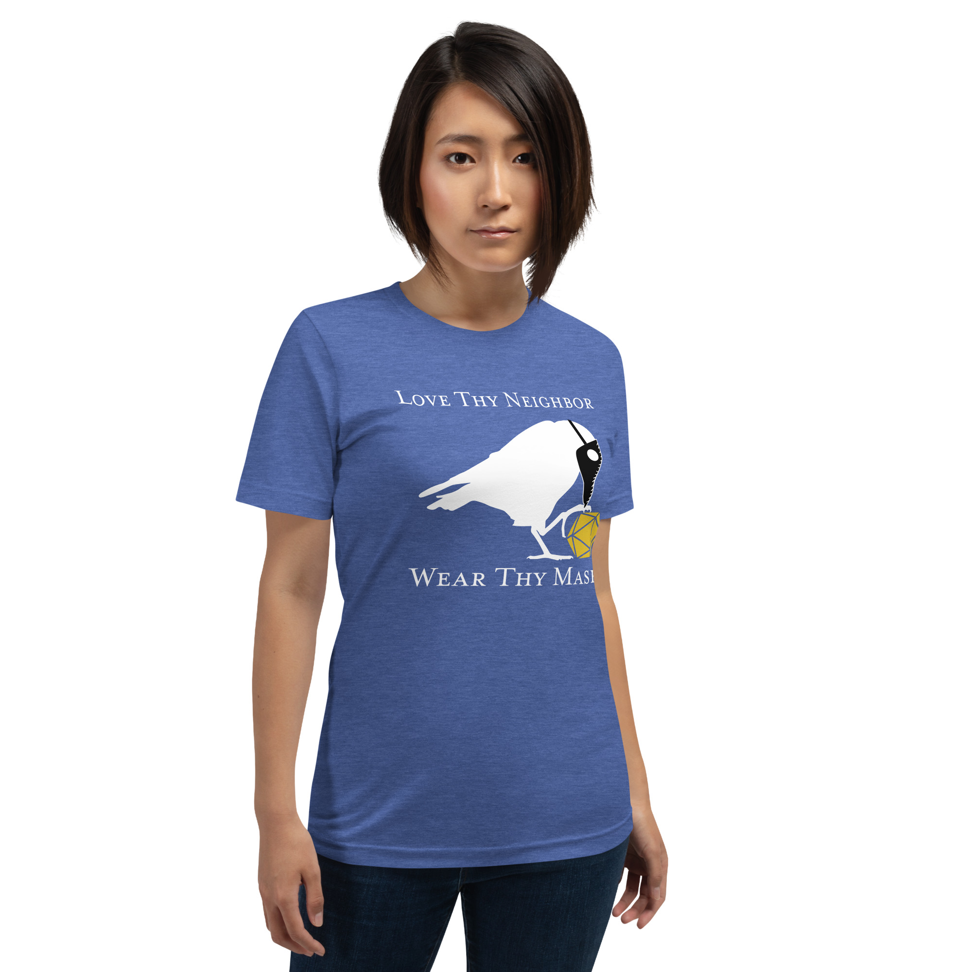 "Love Thy Neighbor" Plague Doctor Unisex Tee - Image 10
