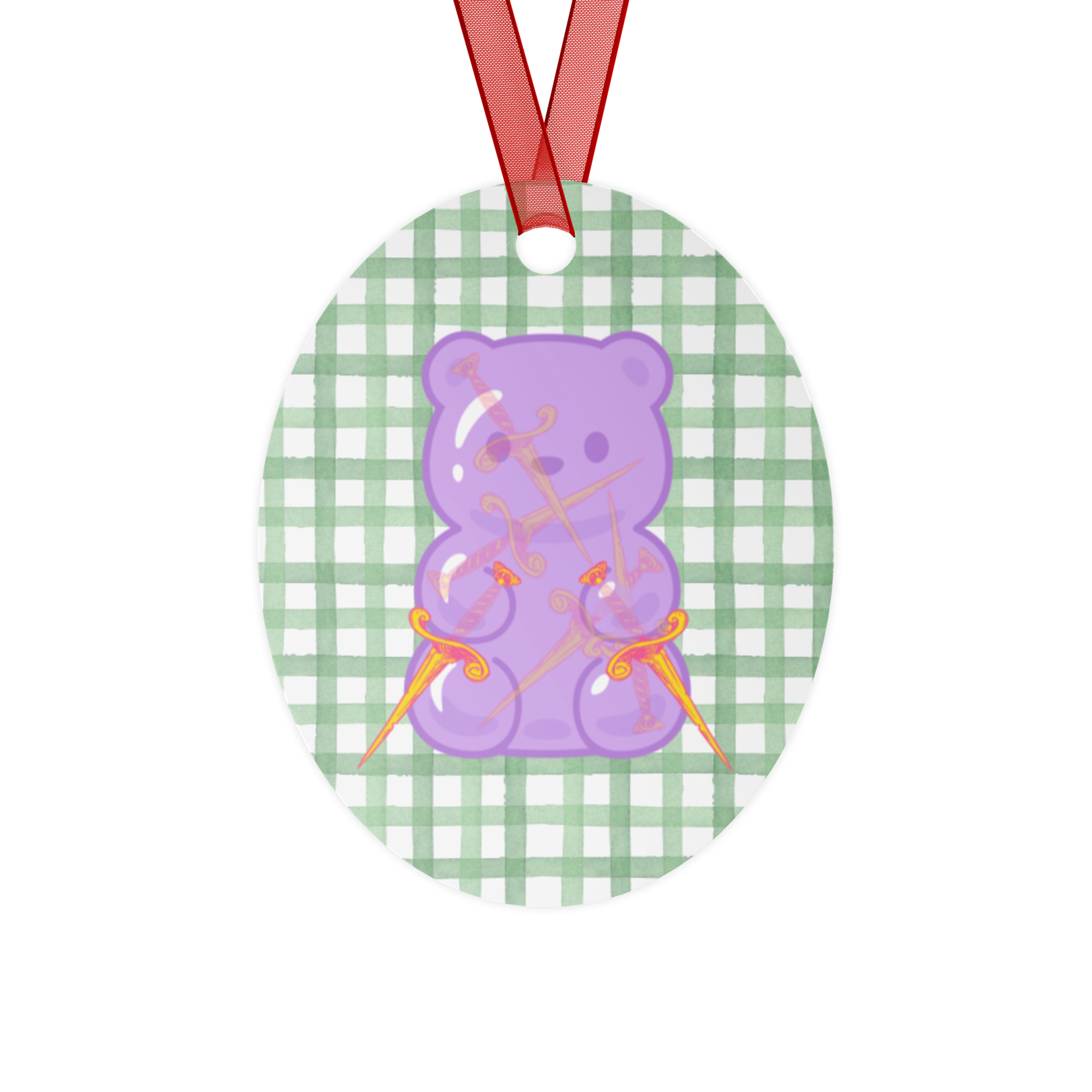 Adventure Bear Picnic Metal Ornaments