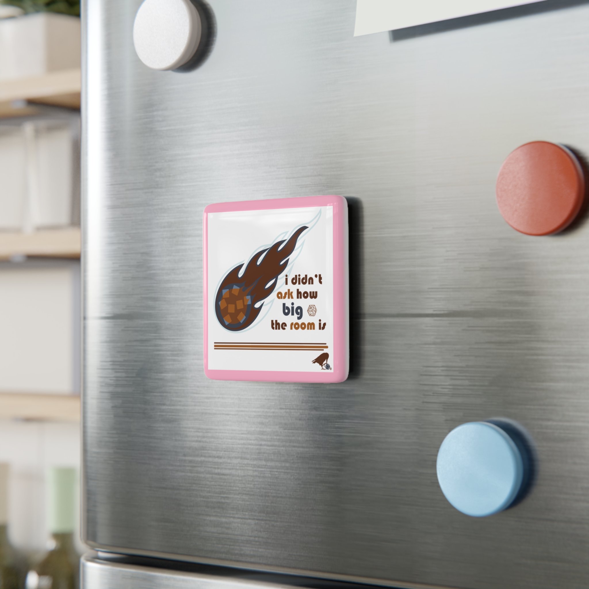 Fireball Porcelain Magnet (border) - Image 3