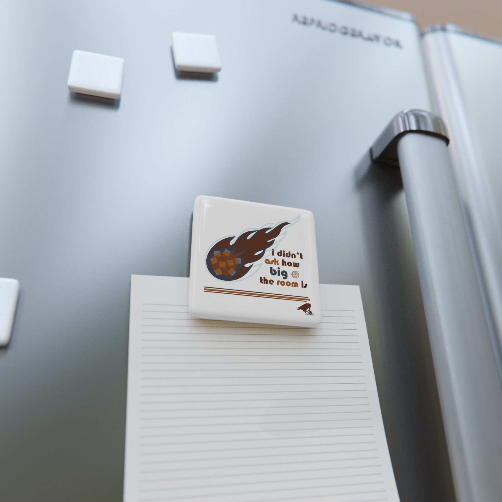 Fireball Porcelain Magnet (white) - Image 4