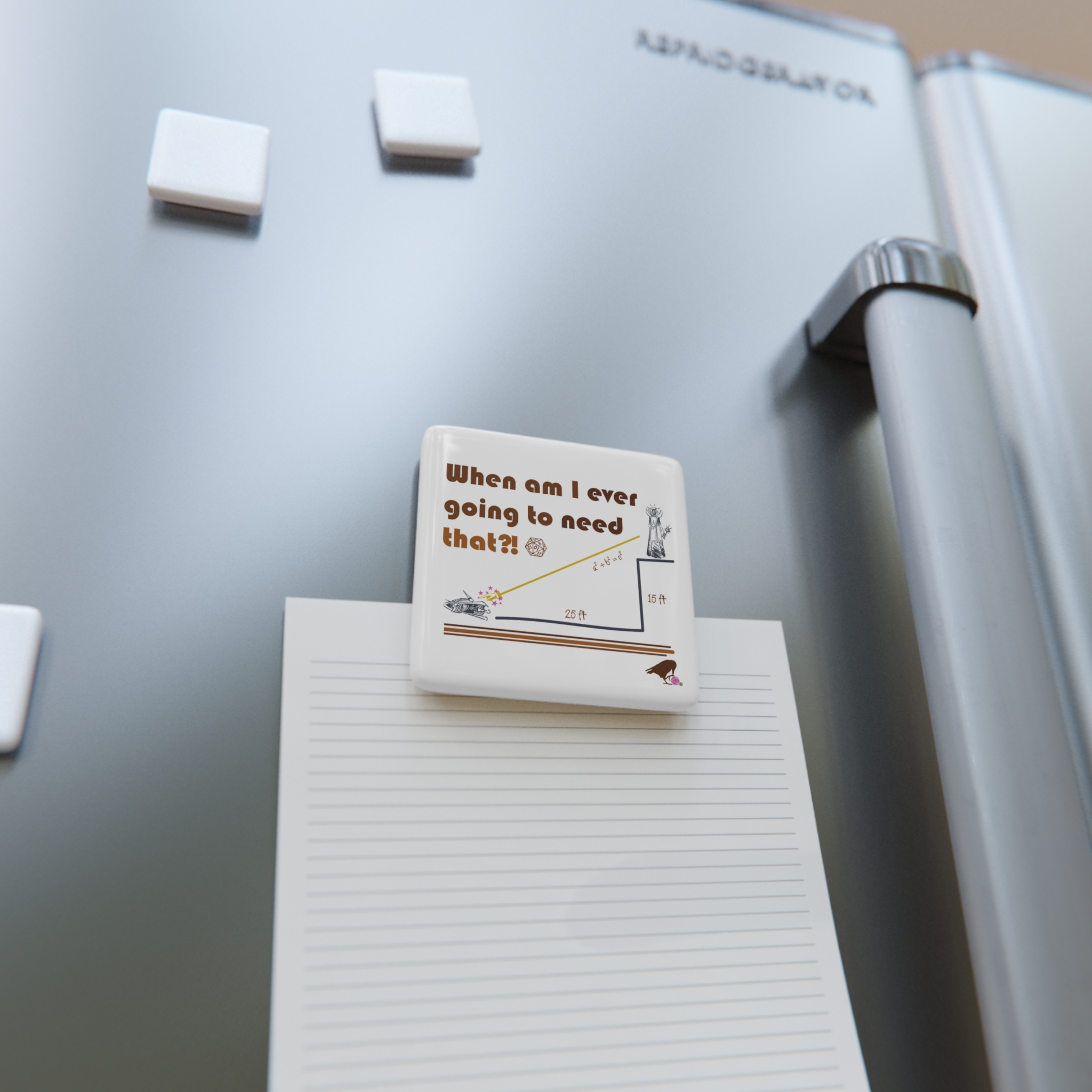 Pythagoras Porcelain Magnet (white) - Image 4