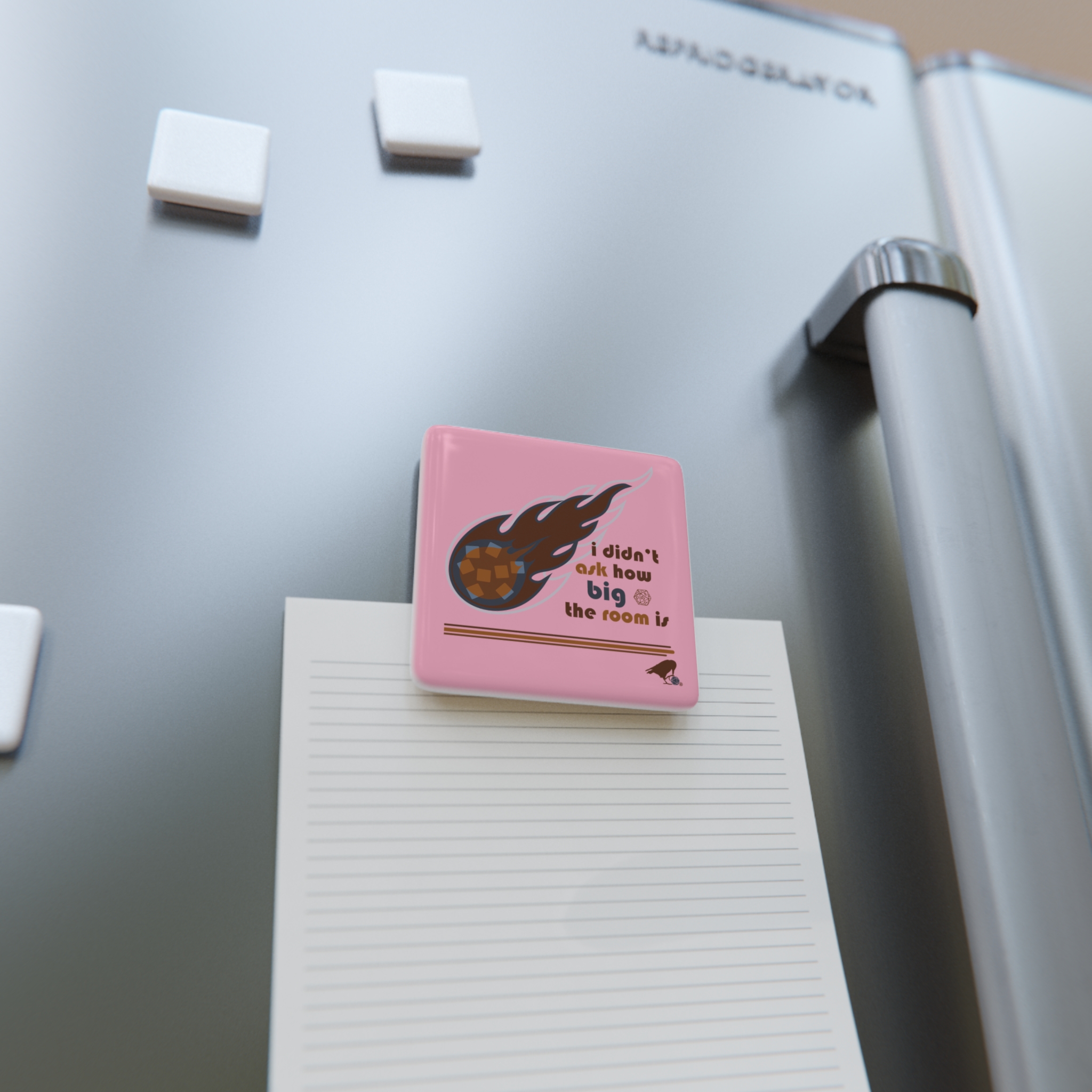 Fireball Porcelain Magnet (pink) - Image 4