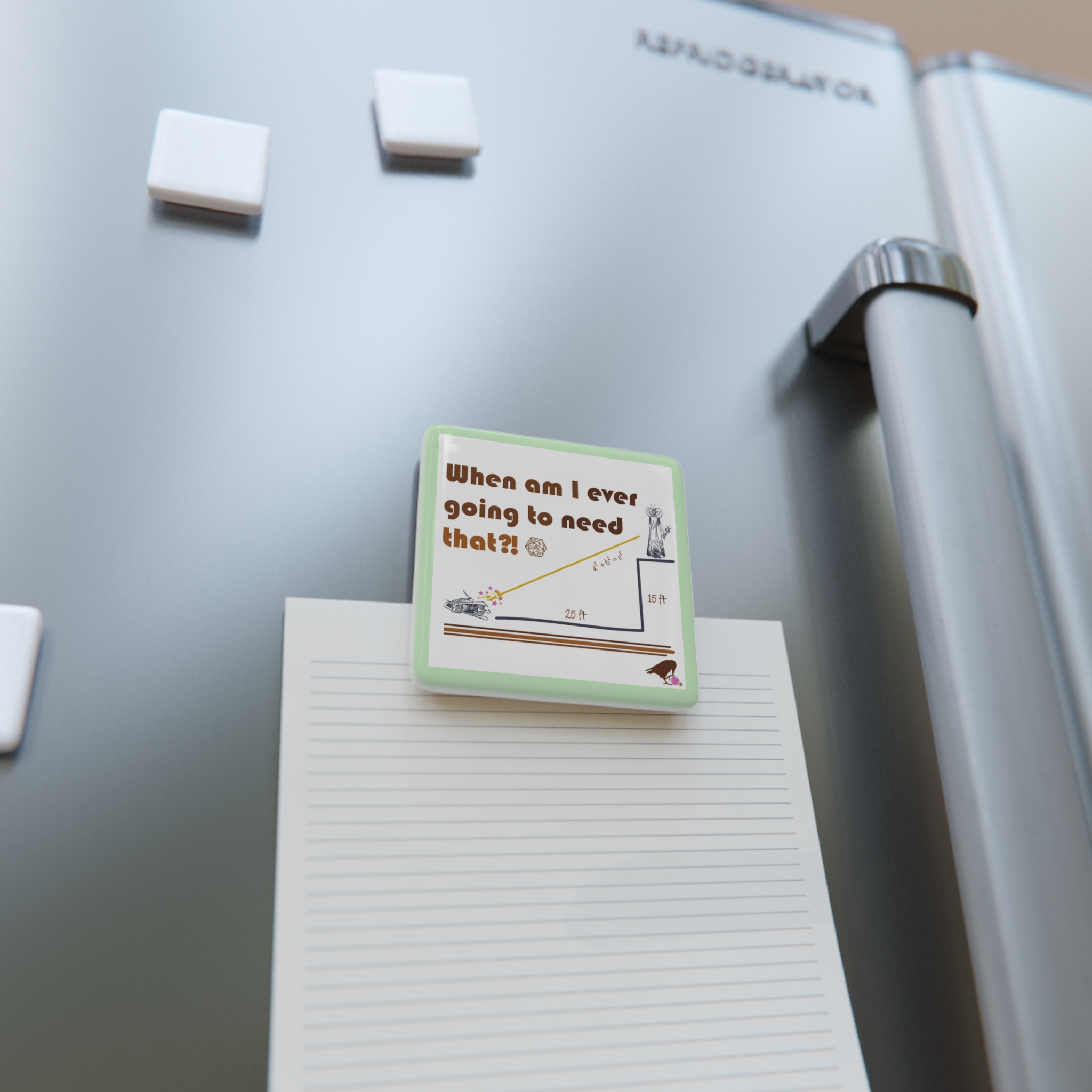 Pythagoras Porcelain Magnet (border) - Image 4