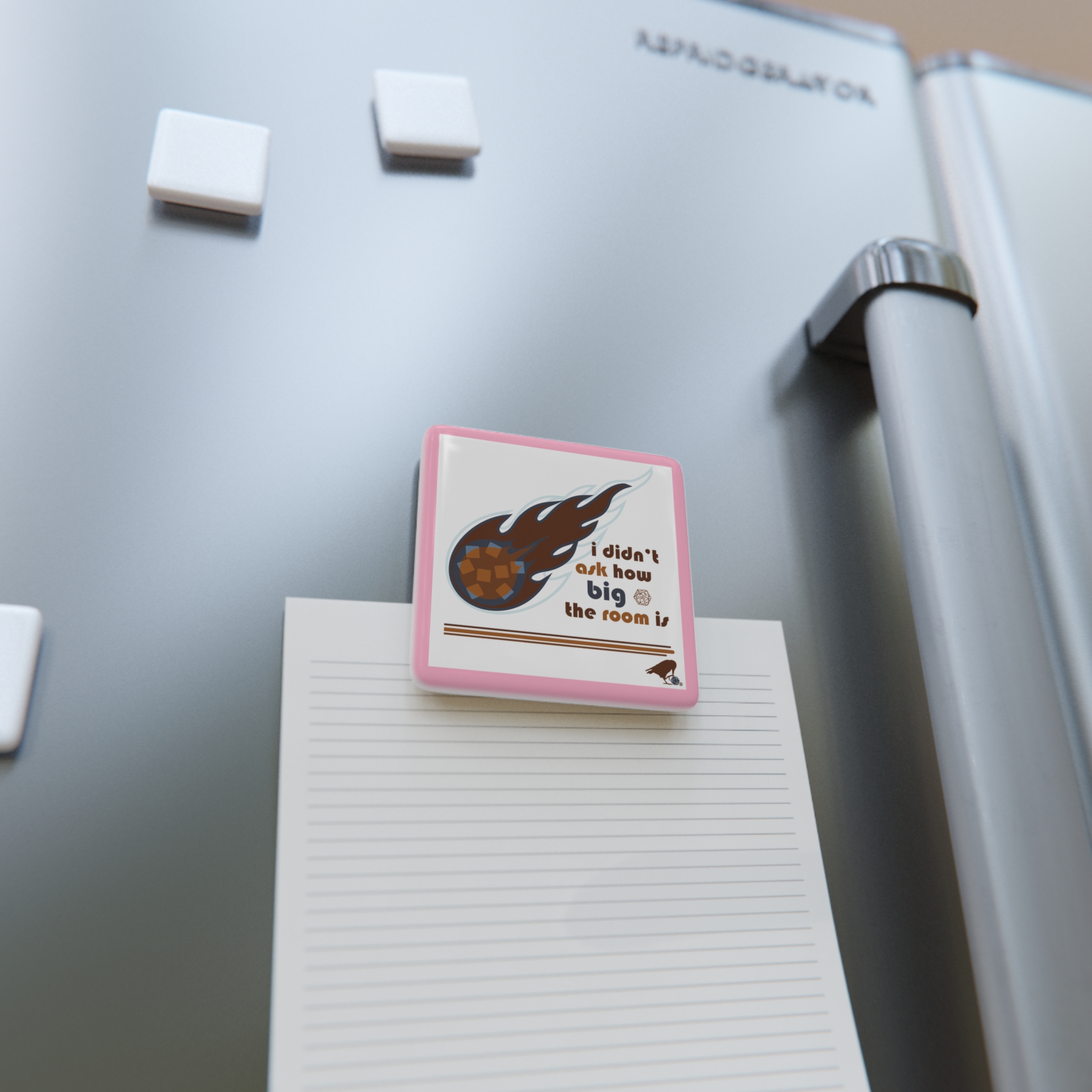 Fireball Porcelain Magnet (border) - Image 4