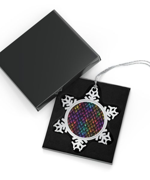 Dragonscale Pewter Snowflake Ornament